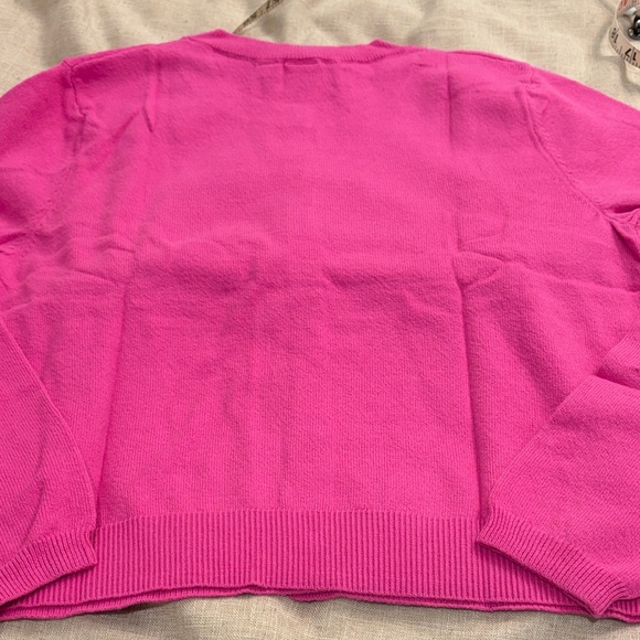 GAP Phoebe Pink Cashsoft Crew Neck Cardigan/NWT/M - Picture 10 of 12